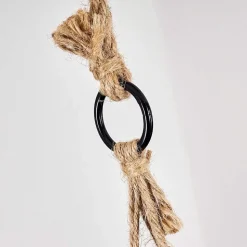 Suspension Taheramo Bois Clair, Noir, 3 Lumieres