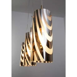 Suspension Wofi Collage Nickel Mat, 3 Lumieres