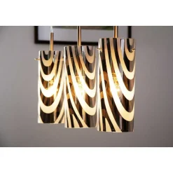 Suspension Wofi Collage Nickel Mat, 3 Lumieres